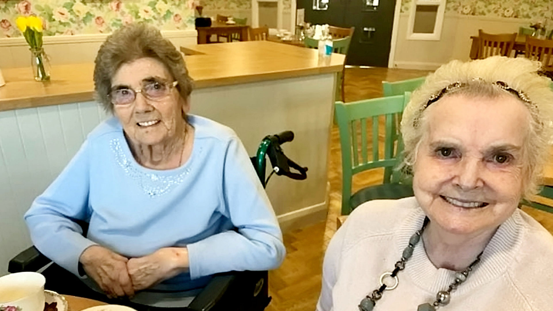 Best pals who hadn't seen each other for 70 years are reunited at care home