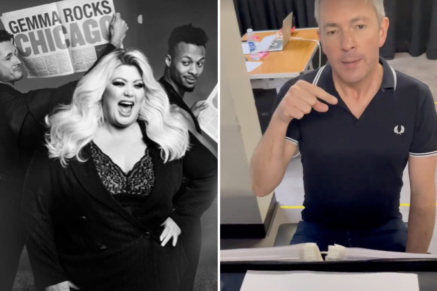 Gemma Collins gives fans first look at Chicago rehearsals for West End debut