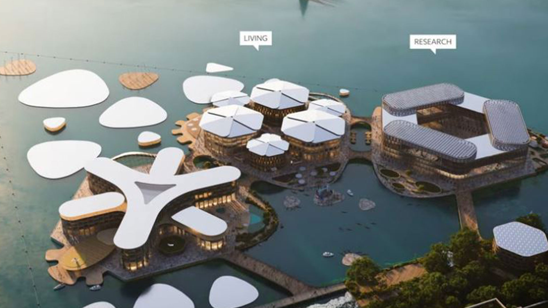 Inside the first floating city with restaurants, gardens and 12,000 residents