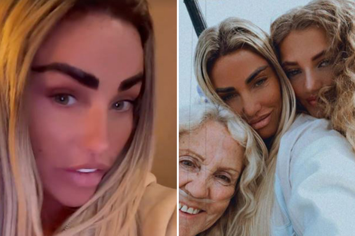 Katie Price shows off HUGE new brows before snap with mum and daughter Princess