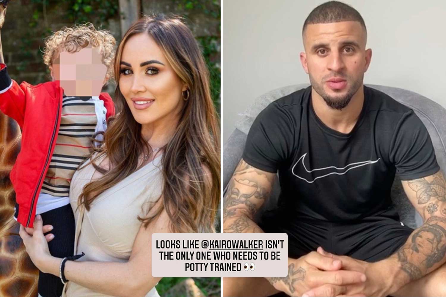 Kyle Walker’s ex Lauryn Goodman takes swipe after he’s caught urinating on hotel