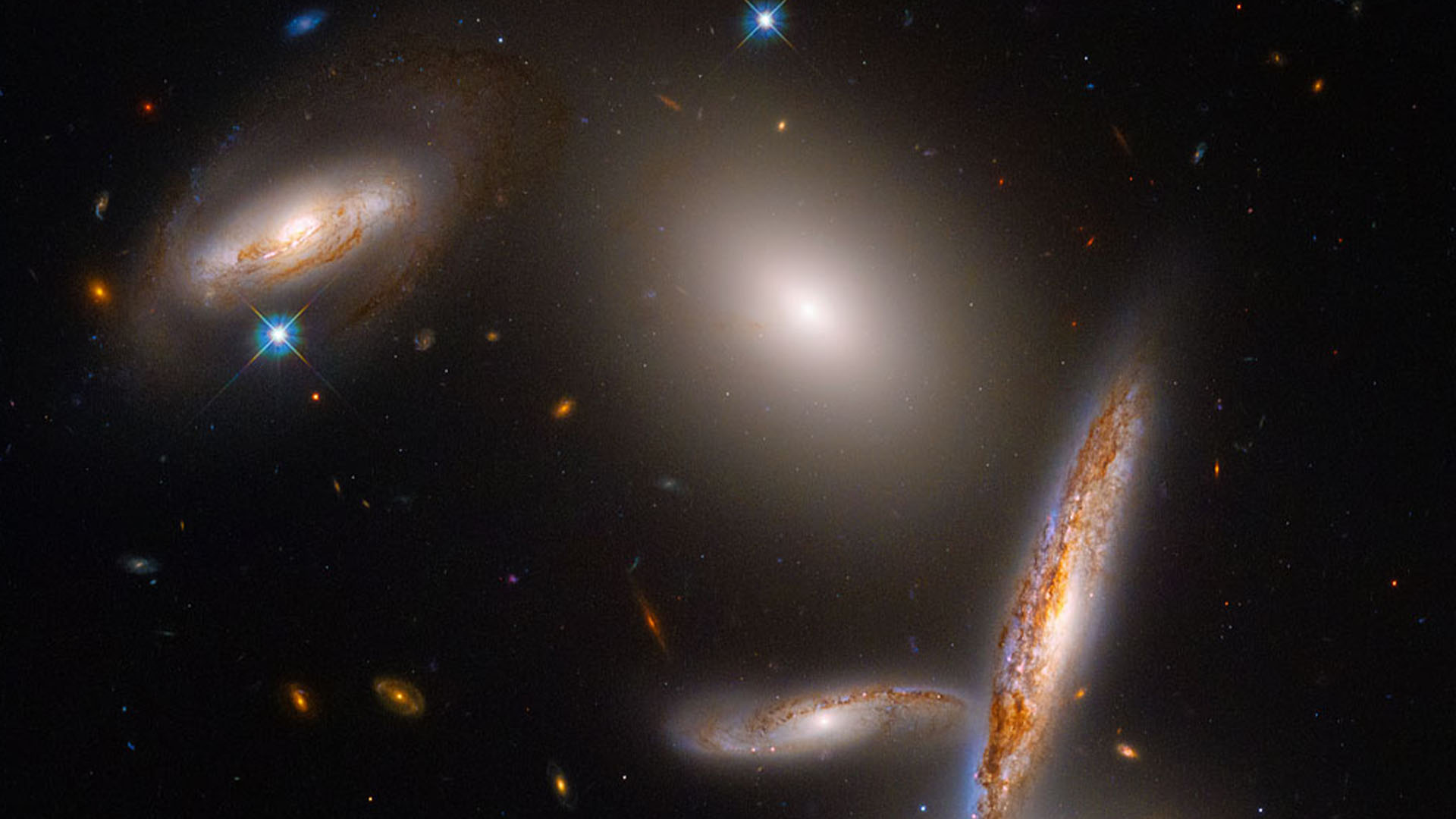 Nasa reveals stunning Hubble photo of 'unusual' galaxies with a big secret