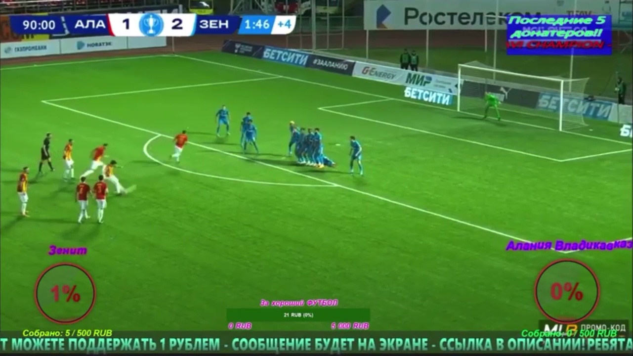 Watch Russian side score from bizarre free-kick routine which bamboozled Zenit