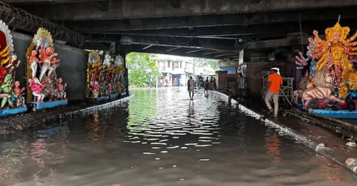 Kolkata’s Pre-Puja Spirit Drowned by Torrential Rain and Tragedy