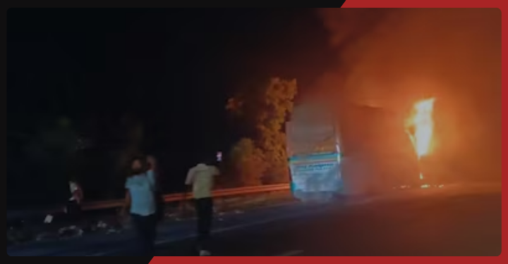 Yamuna Expressway Bus Fire: Nine Passengers Killed as Police Investigate Cause